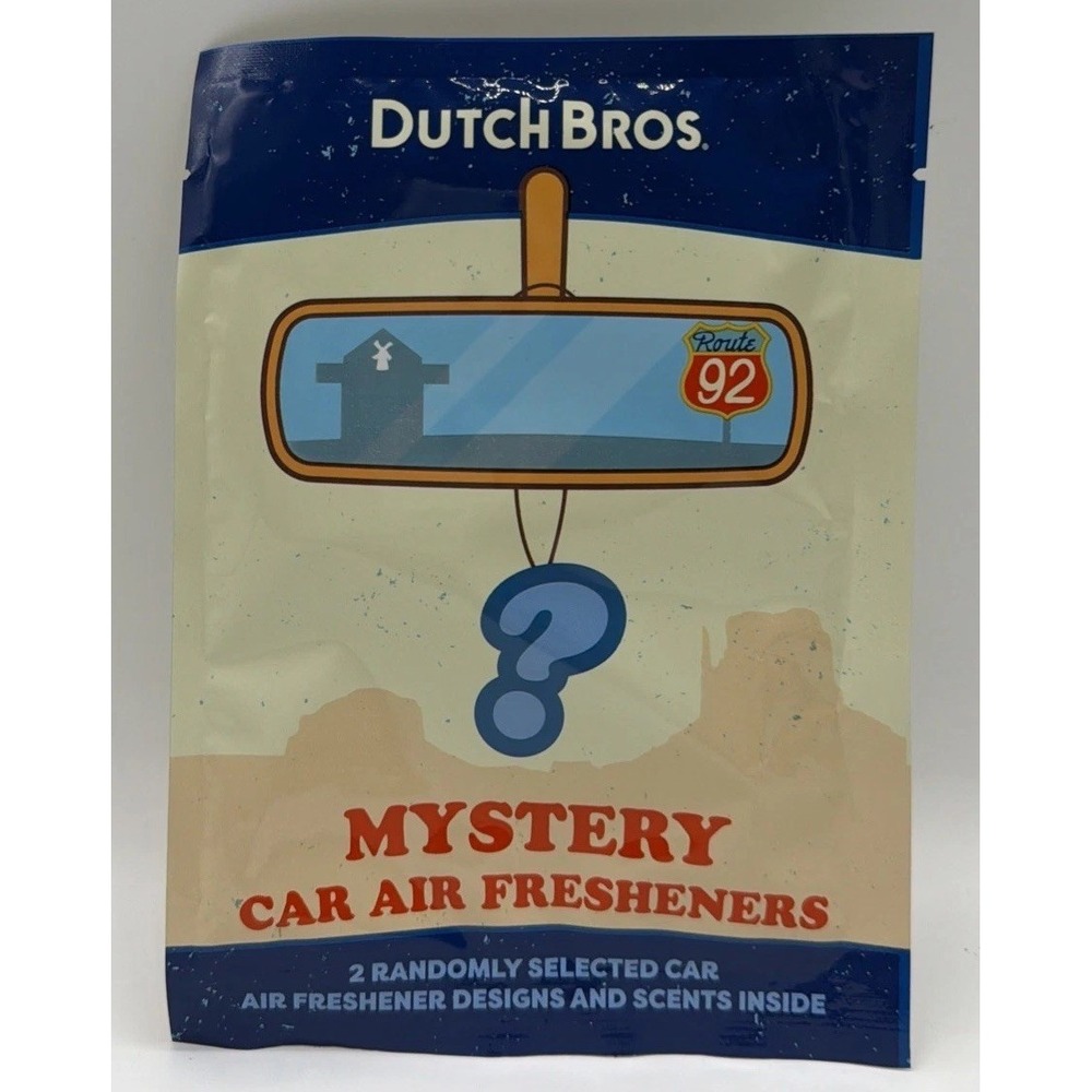 2 Dutch Bros Mystery Car Air Fresheners Limited Drop Brand New & Factory Sealed.